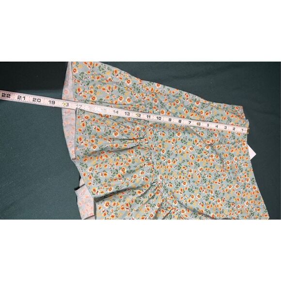 VIGOSS FLORAL WRAP SKIRT CORNFLOWER WOMENS SZ L NEW WITH TAGS - Picture 6 of 11